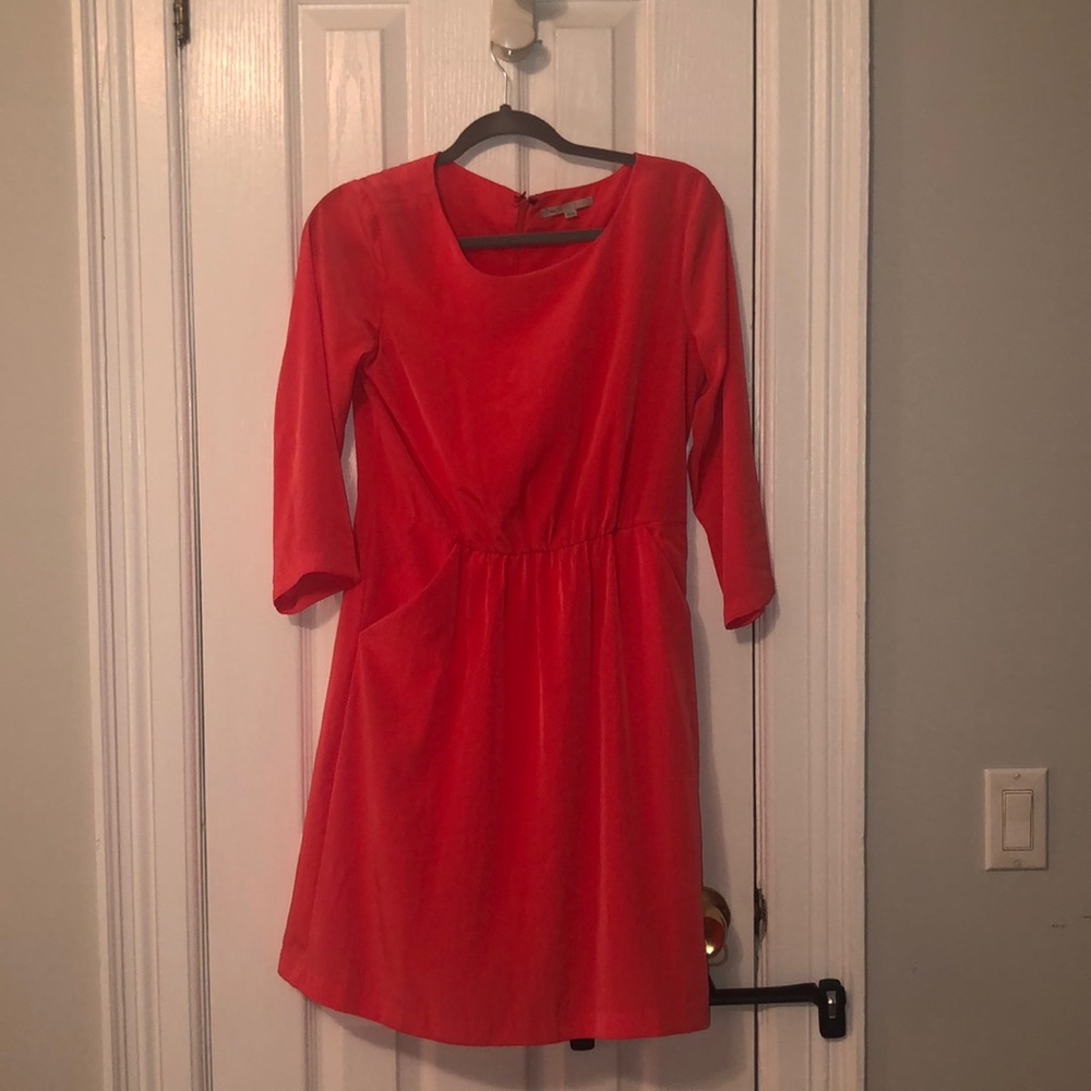 Coral gap dress